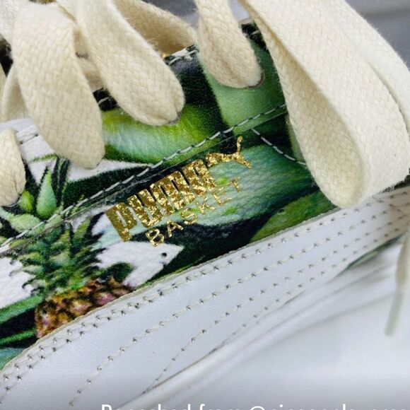 Puma Basket Pineapple Sneakers 🍍 excellent used condition 🍍 - Picture 3 of 6